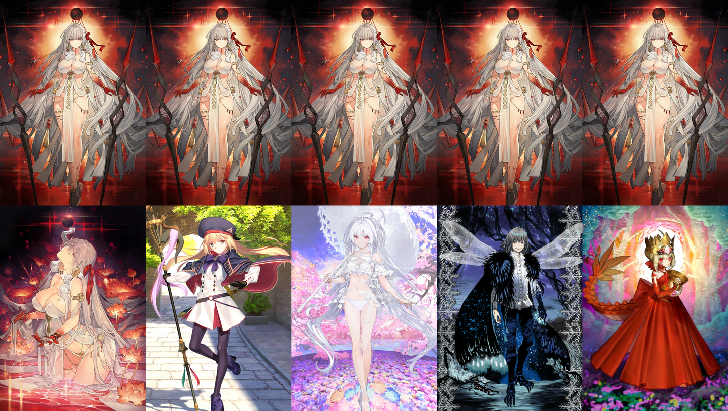 [JP] FGO NP5 Durga /Kali + Lady Avalon Artoria Caster Oberon Draco + 2~3x5* Fate Grand Order starter account-Mobile Games Starter