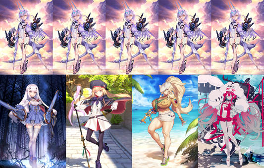 [JP] FGO NP5 Melusine ruler + Barghest Baobhan Sith Fairy Knight Lancelot + Artoria Caster + 700-1000SQ summer ruler Fate Grand Order starter account Cait Cu Cerpriestess UDK-Mobile Games Starter