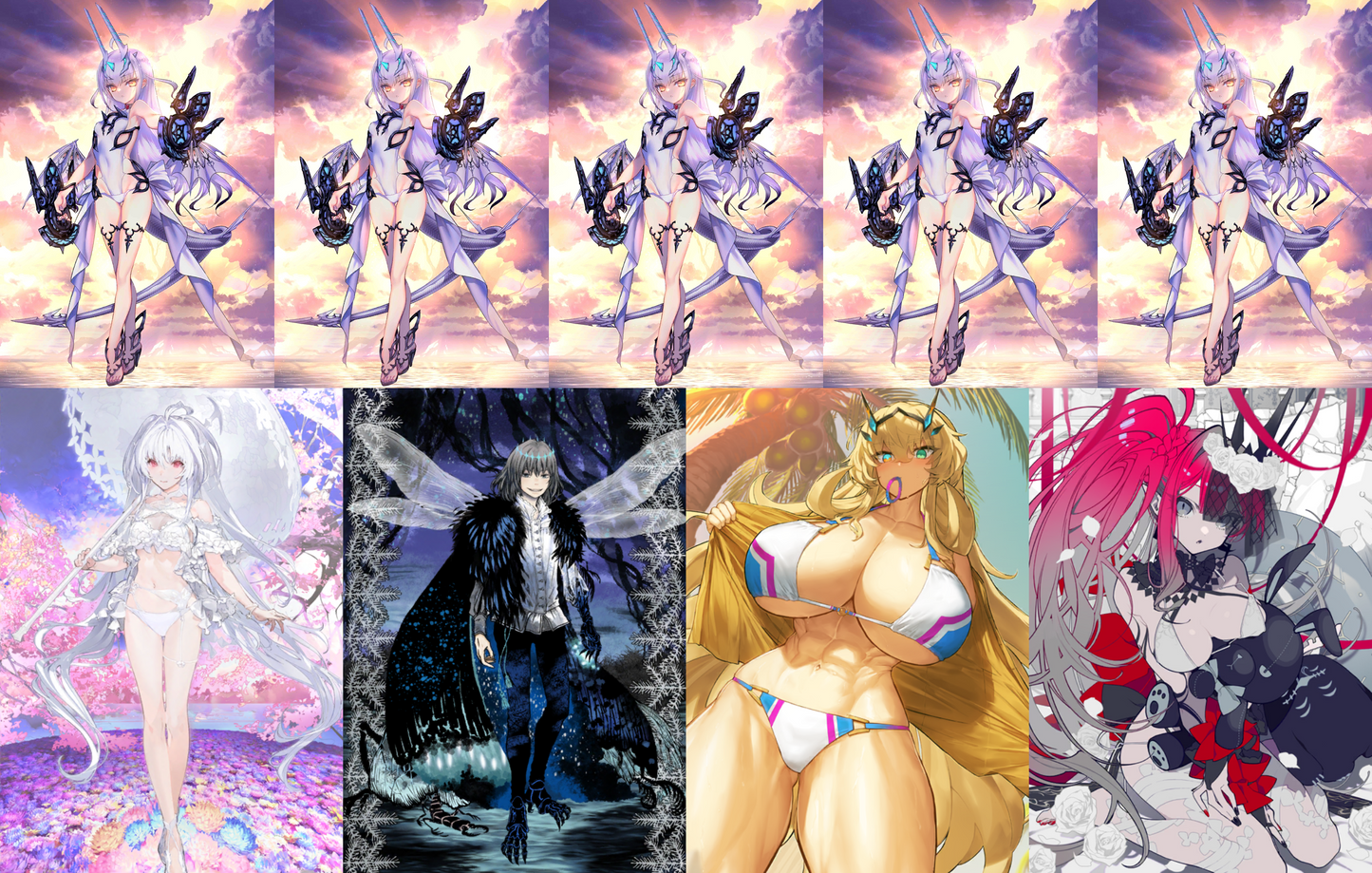 [JP] FGO NP5 Melusine ruler summer ruler + Lady Avalon Oberon + 5Barghest 5Baobhan Sith Fate Grand Order starter account Cait Cu Cerpriestess UDK-Mobile Games Starter