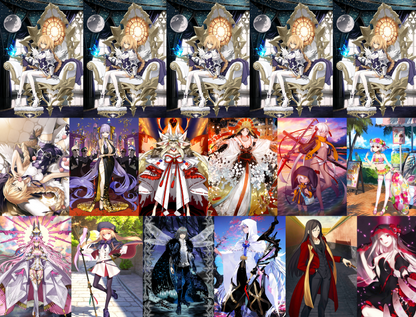 [JP] FGO NP5 Metatron Jeanne+ Kama Okita Himiko Darkness BB Dubai Castoria Koyanskaya Oberon Merlin Fate Grand Order endgame account-Mobile Games Starter