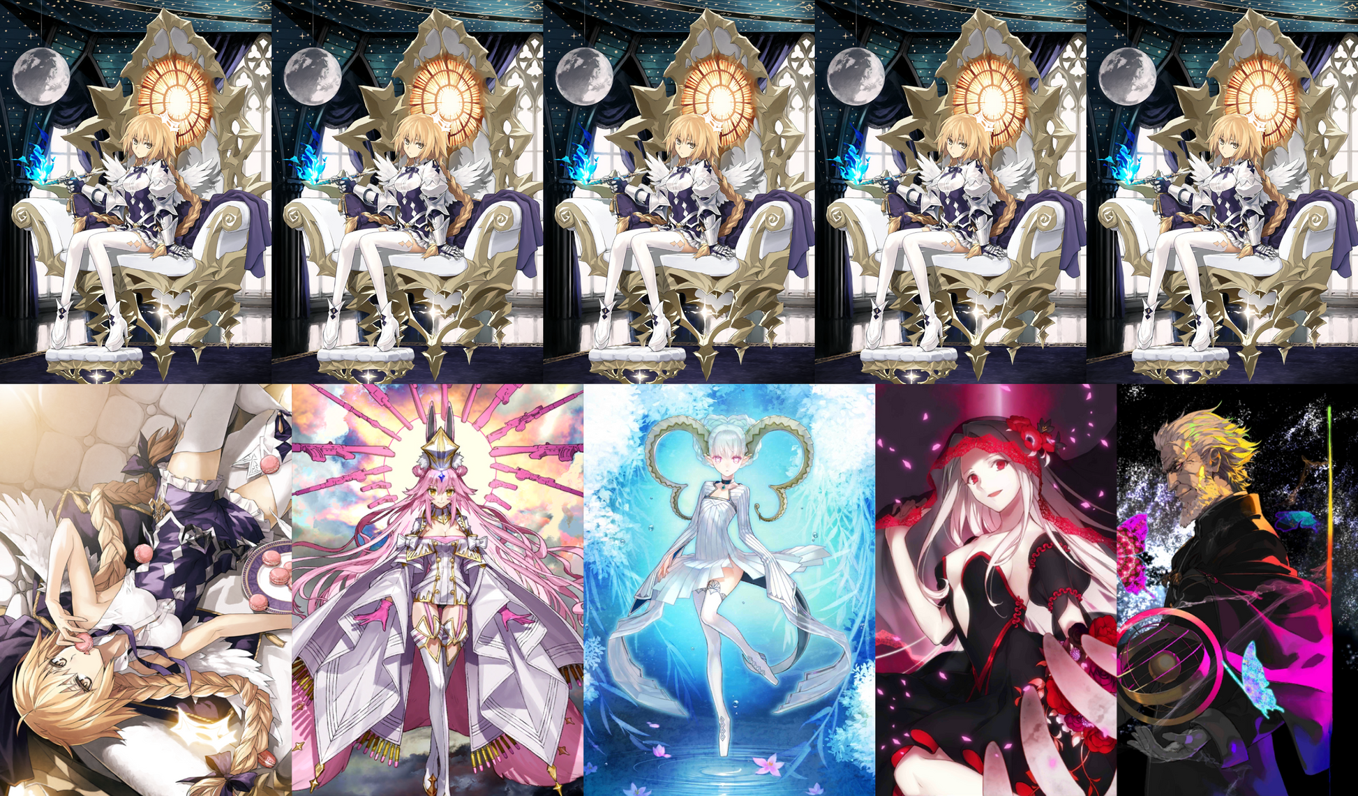 [JP] FGO NP5 Metatron Jeanne + Koyanskaya Tiamat Black Grail Kscope + 200-400SQ Fate Grand Order starter account-Mobile Games Starter
