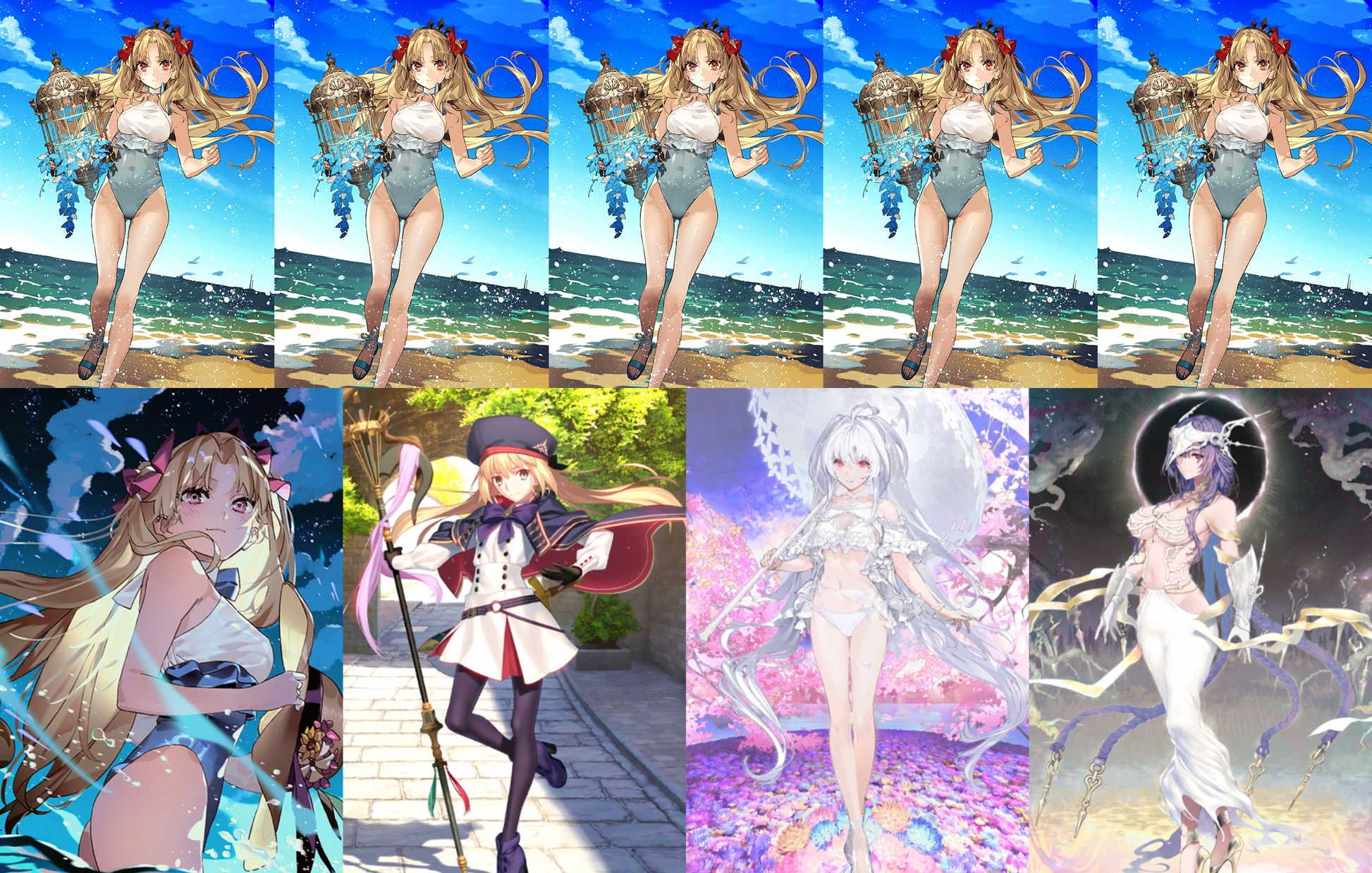 [JP] FGO NP5 Space Ereshkigal + Artoria Caster / Lady Avalon / Urd + 0-3000SQ Fate Grand Order Archer of the Apocalypse starter account (see options)-Mobile Games Starter