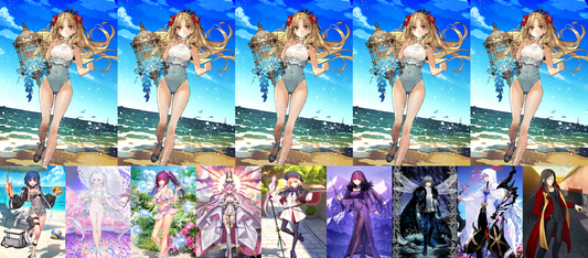 [JP] FGO NP5 Space Ereshkigal + Castoria Koyanskaya Oberon Skadi Lady Avalon Merlin Ciel Fate Grand Order endgame account (see options)-Mobile Games Starter