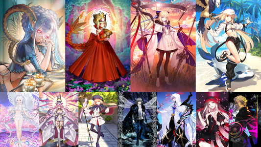 [JP] FGO NP5 Tiamat Larva +Draco Tonelico Aesc the Savior 4BG Koyanskaya summer Castoria Fate Grand Order endgame account-Mobile Games Starter