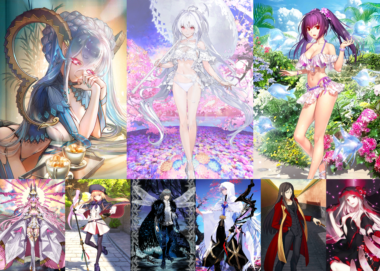 [JP] FGO NP5 Tiamat Larva + Lady Avalon Koyanskaya Castoria Oberon Fat ...