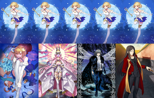 [JP] FGO NP5 Phantasmoon + 2 Koyanskaya Oberon Waver + 3~4x5* Fate Grand Order starter account-Mobile Games Starter