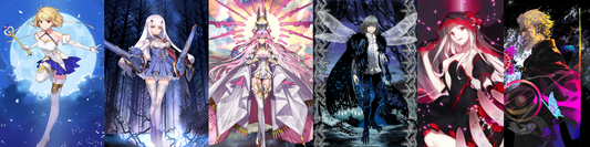 [JP] FGO Phantasmoon Fairy Knight Lancelot Melusine+ Koyanskaya Oberon BG Kscope + 1~2x5* Fate Grand Order starter account-Mobile Games Starter