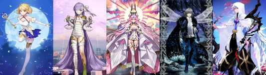 [JP] FGO Phantasmoon Kingprotea + Koyanskaya Oberon Merlin + 900-1000SQ + 2~3x5* Fate Grand Order starter account-Mobile Games Starter