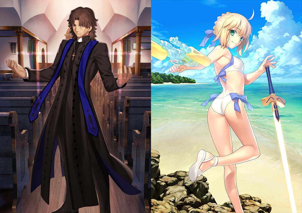 [JP] FGO Rasputin Kirei + Artoria Archer Fate Grand Order starter account-Mobile Games Starter