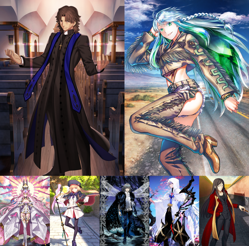 [JP] FGO Rasputin Kukulkan+Koyanskaya Castoria Oberon Merlin + 3000SQ Fate Grand Order endgame quartz account-Mobile Games Starter