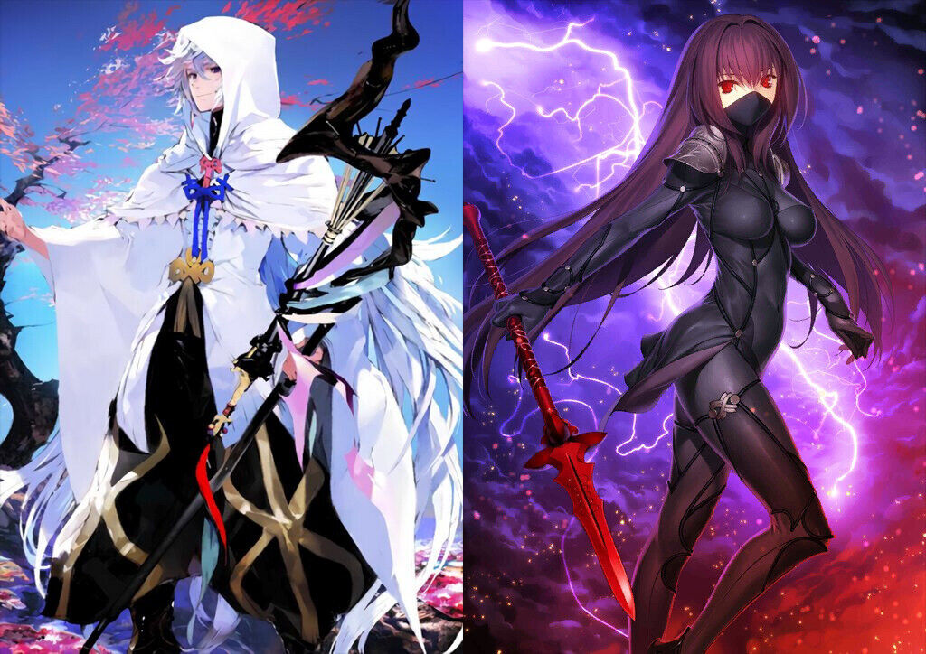 [JP] FGO Scathach Merlin + 1500-1700SQ/0-60 tickets Fate Grand Order endgame quartz account-Mobile Games Starter