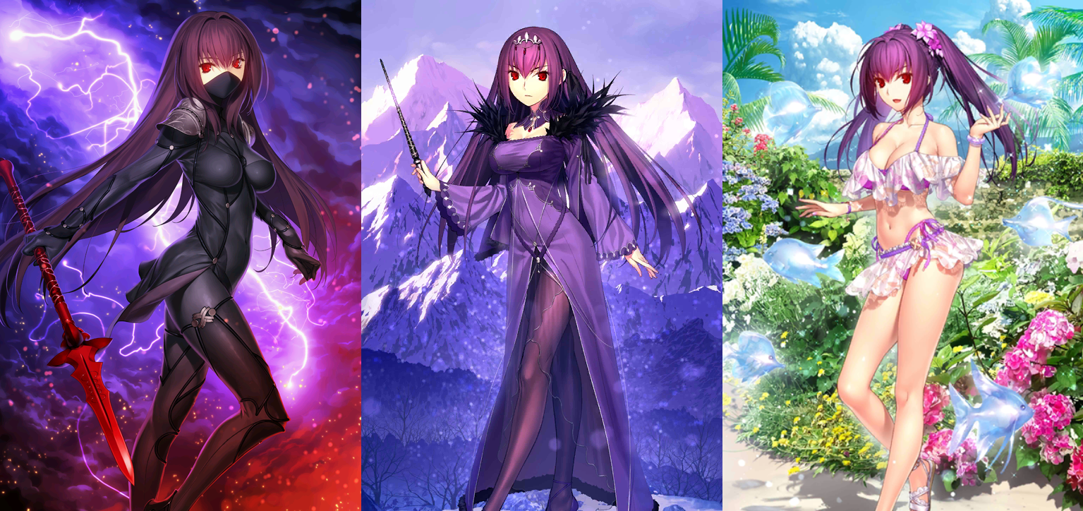 [JP] FGO Scathach Skadi ruler caster + 900-1000SQ Fate Grand Order starter account /Triple /double-Mobile Games Starter