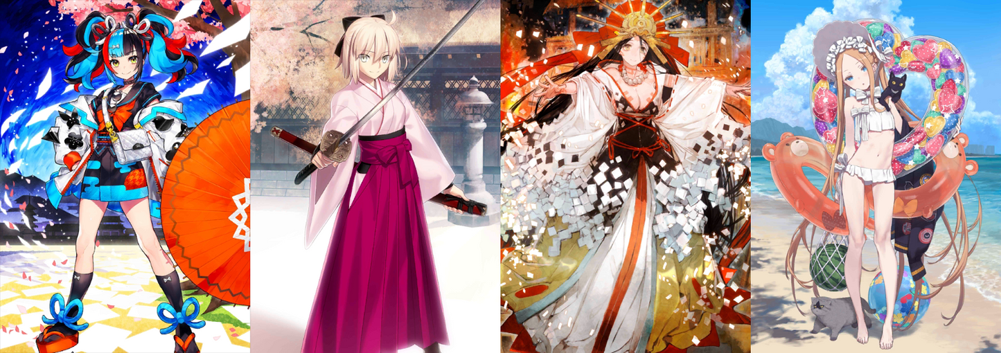 [JP] FGO Sei Himiko Okita Abigail + 1000-1200SQ Fate Grand Order endgame quartz account-Mobile Games Starter