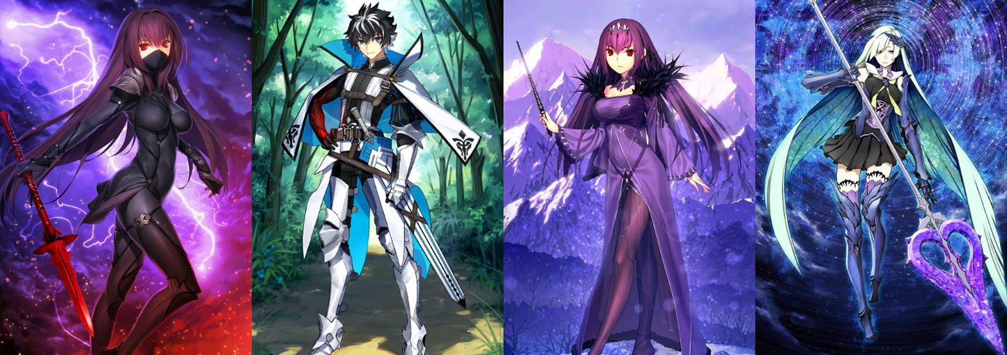 [JP] FGO Skadi Scathach Brynhildr Charlemagne + 2-3x5* Fate Grand Order starter account-Mobile Games Starter