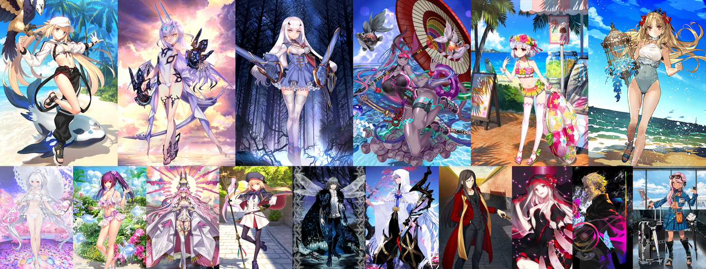 [JP] FGO Space Ereshkigal Fairy Knight Lancelot Melusine Ibuki Melusine summer Kama Koyanskaya Castoria Fate Grand Order endgame account-Mobile Games Starter