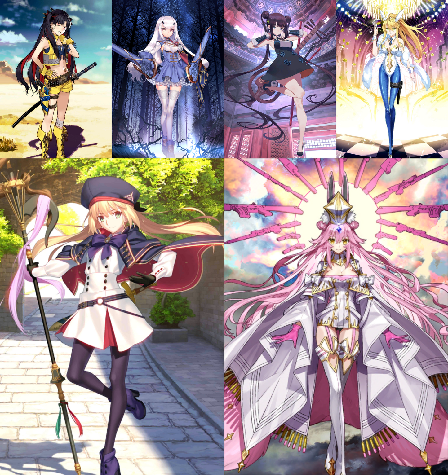 [JP] FGO Space Ishtar Fairy Knight Lancelot Melusine Artoria Caster Castoria Koyanskaya Yang Fate Grand Order starter account-Mobile Games Starter