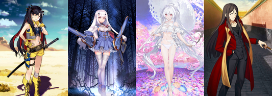 [JP] FGO Space Ishtar Lady Avalon Fairy Knight Lancelot Melusine + 4000~4200SQ Fate Grand Order endgame quartz account-Mobile Games Starter