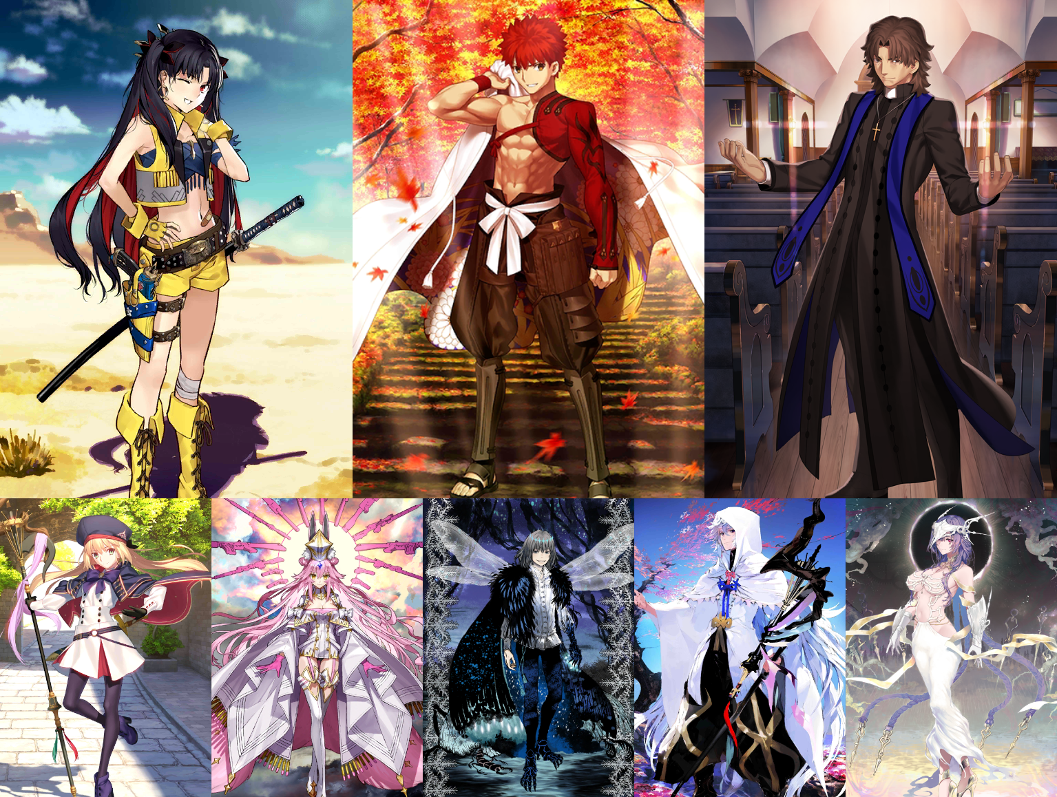 [JP] FGO Space Ishtar Rasputin Muramasa + Artoria Caster Castoria Koyanskaya Urd Fate Grand Order starter account-Mobile Games Starter