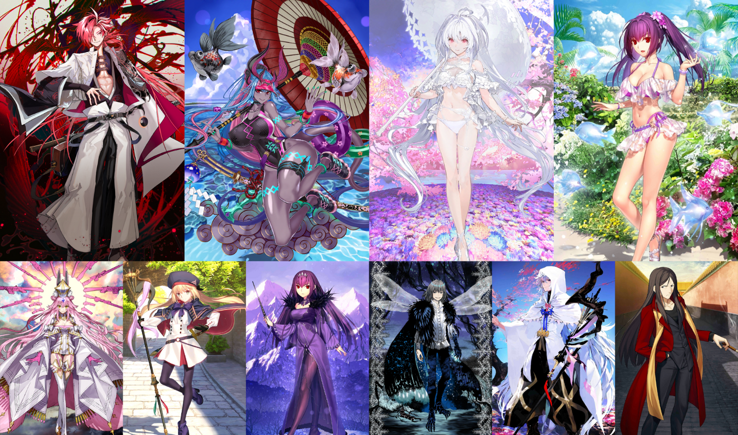 [JP] FGO Takasugi Ibuki Lady Avalon Koyanskaya Castoria Skadi +1000SQ Fate Grand Order endgame quartz account-Mobile Games Starter