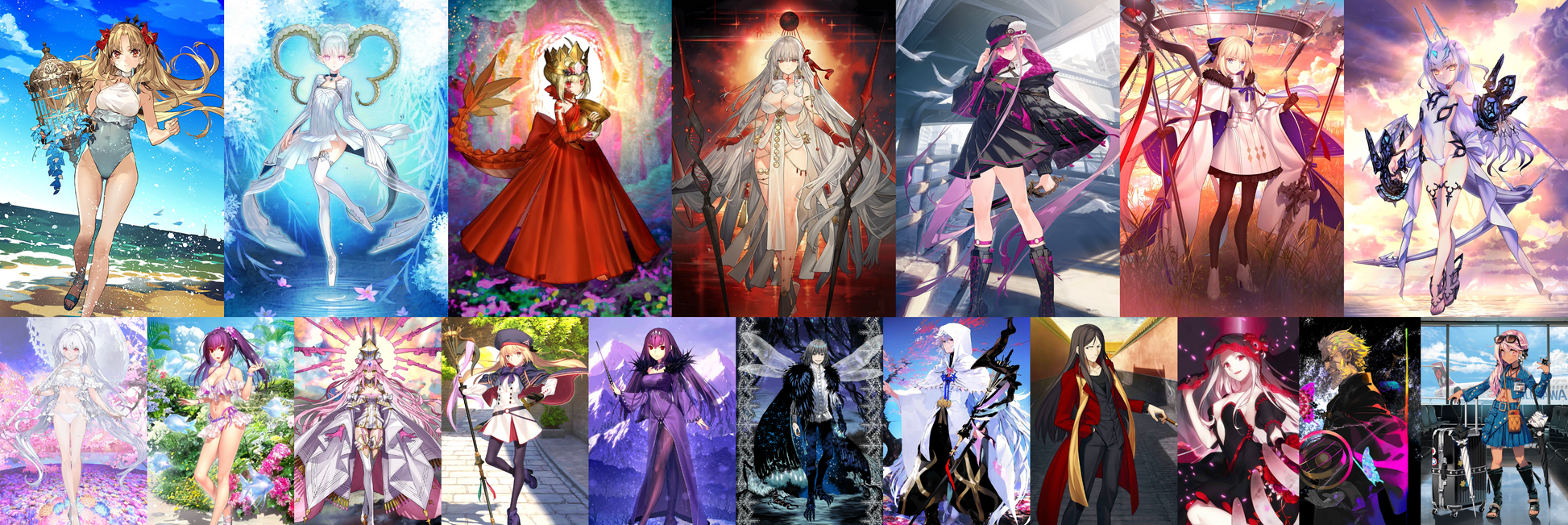 [JP] FGO Tiamat Larva Draco Durga /Kali Tonelico Space Ereshkigal Melusine summer+Koyanskaya Castoria +3000SQ Fate Grand Order endgame quartz account-Mobile Games Starter