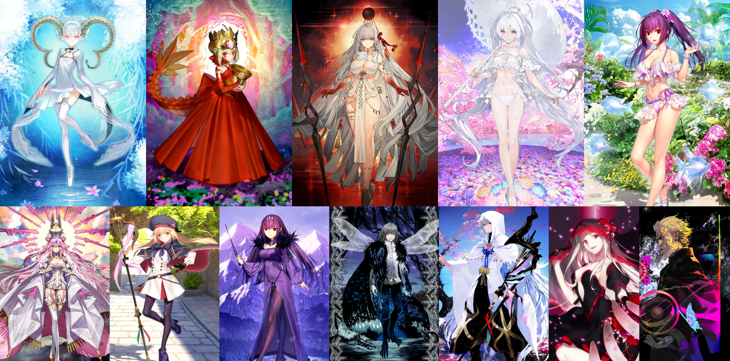 [JP] FGO Tiamat Larva Draco Durga /Kali+Koyanskaya Castoria Skadi Oberon + 3000SQ Fate Grand Order endgame quartz account-Mobile Games Starter