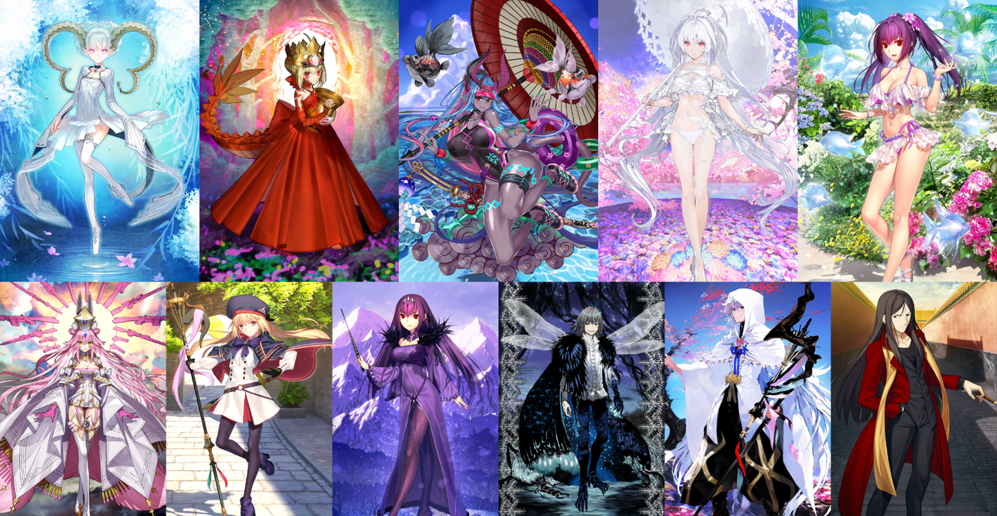 [JP] FGO Tiamat Larva Draco+ Ibuki Lady Avalon Koyanskaya Castoria Skadi Fate Grand Order endgame account-Mobile Games Starter