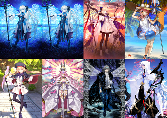 [JP] FGO Tonelico Aesc + Morgan Tamamo + Artoria Caster Koyanskaya Oberon Merlin /double Morgan Fate Grand Order starter account-Mobile Games Starter