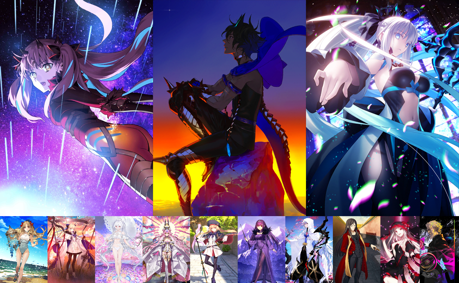 [JP] FGO Triple NP5 Space Ishtar NP5 Arjuna NP5 Morgan +Space Ereshkigal Koyanskaya Castoria Tonelico Fate Grand Order endgame account-Mobile Games Starter