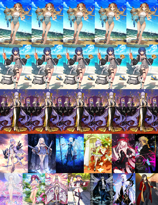 [JP] FGO Triple Quad NP5 Space Ereshkigal 5 Ciel 5 BB +Koyanskaya Castoria Oberon Lady Avalon Skadi++ Fate Grand Order endgame account (see options)-Mobile Games Starter
