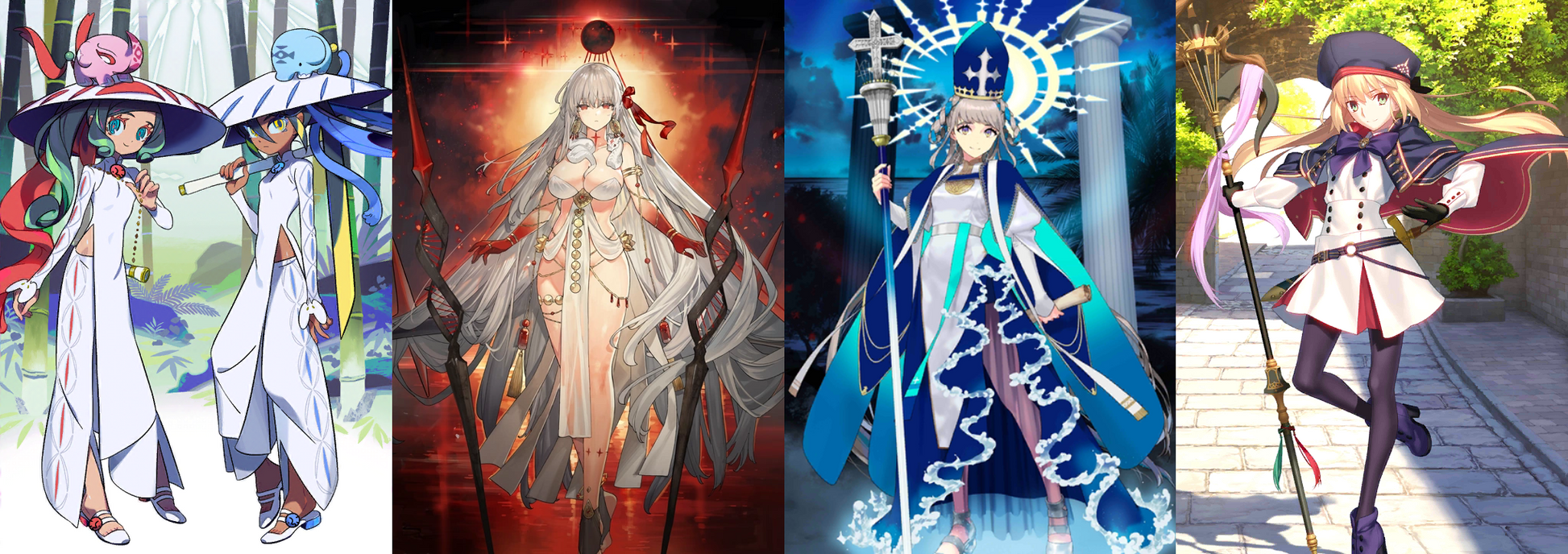 [JP] FGO Trung Sisters Durga /Kali Pope Johanna Artoria Caster Castoria Fate Grand Order starter account-Mobile Games Starter