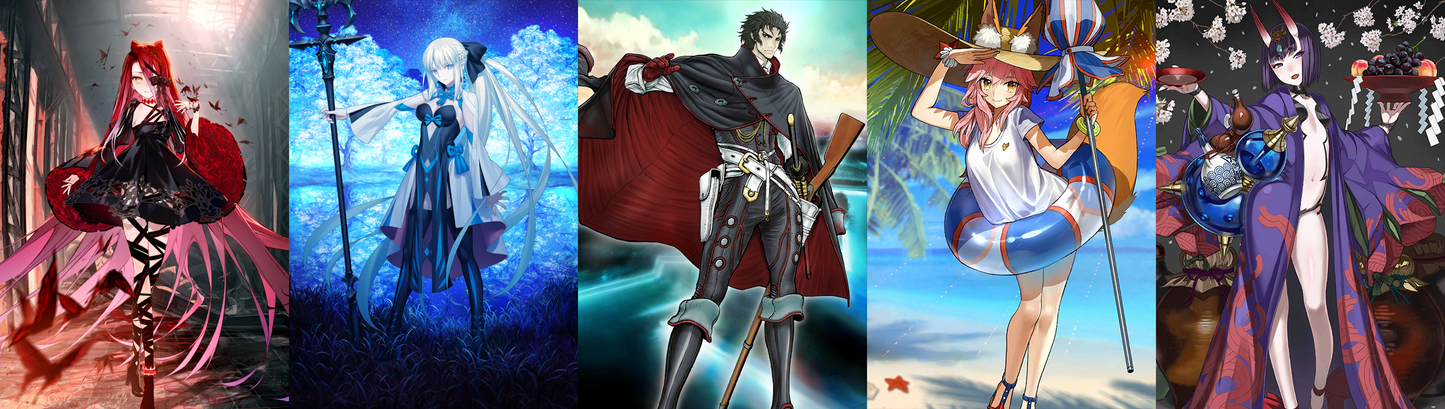 [JP] FGO Typhon Ephemeros + Morgan Hijikata Tamamo Shuten Douji + 1000SQ Fate Grand Order starter account-Mobile Games Starter