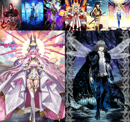 [JP] FGO Typhon Morgan Darkness Space Ishtar Artoria ruler Arjuna alter + Koyanskaya Oberon Fate Grand Order starter account-Mobile Games Starter