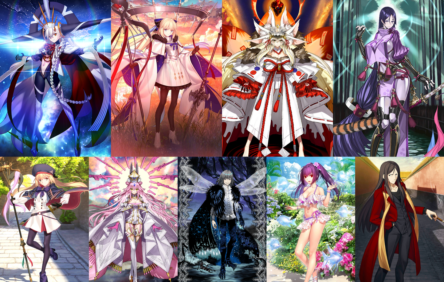 [JP] FGO U-Olga Marie Tonelico Darkness Raikou + Artoria Caster Koyanskaya Oberon Skadi Merlin Fate Grand Order Unbeast starter account-Mobile Games Starter