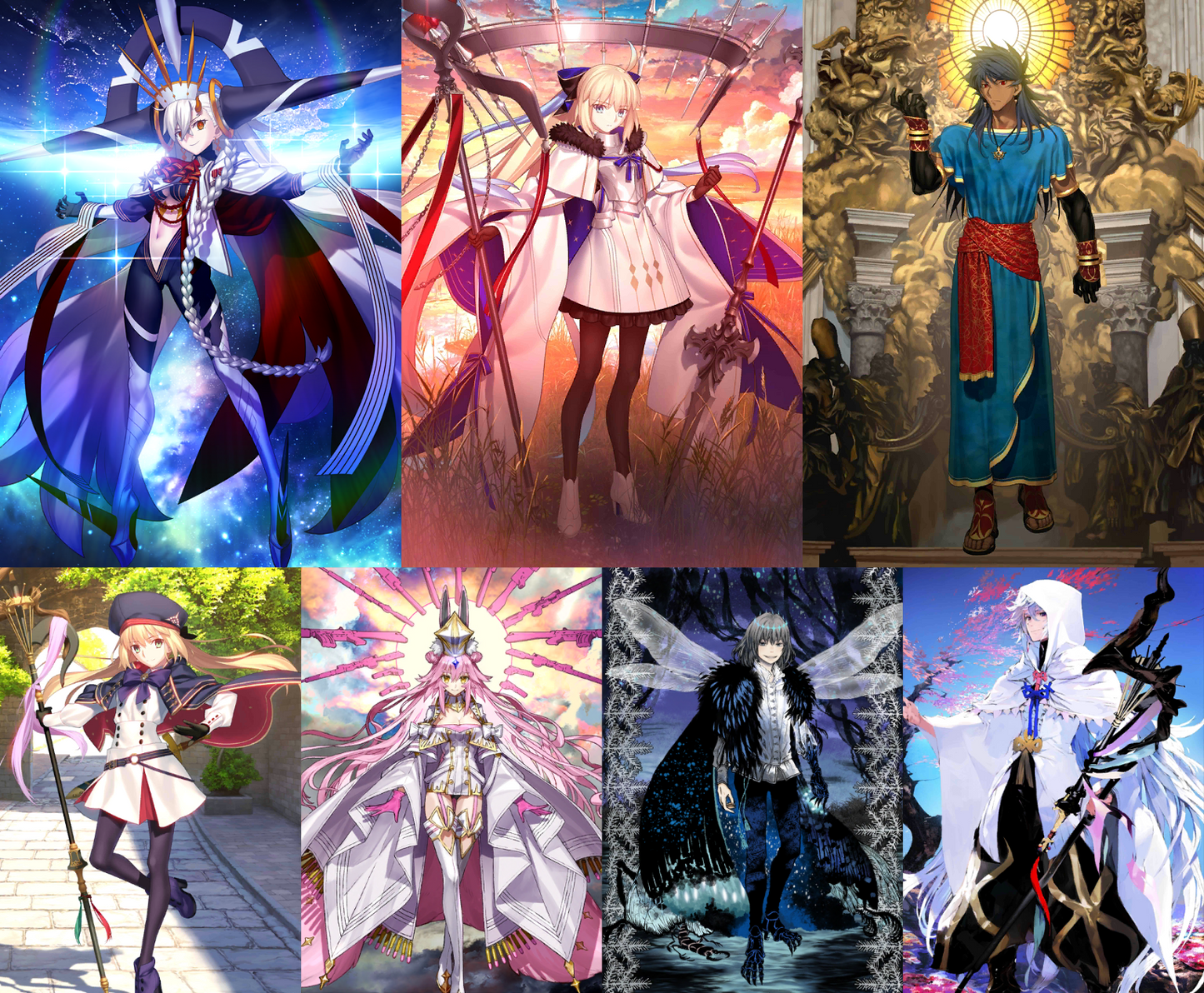 [JP] FGO U-Olga Marie Tonelico Romulus + Artoria Caster Koyanskaya Oberon Merlin Fate Grand Order Unbeast starter account-Mobile Games Starter
