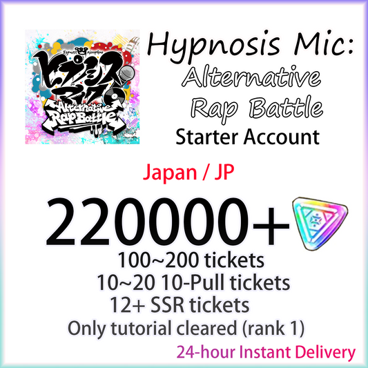 [JP] [INSTANT] 220000+ gems | Hypnosis Mic: Alternative Rap Battle (ヒプノシスマイク -A.R.B-) Japan Starter Account-Mobile Games Starter