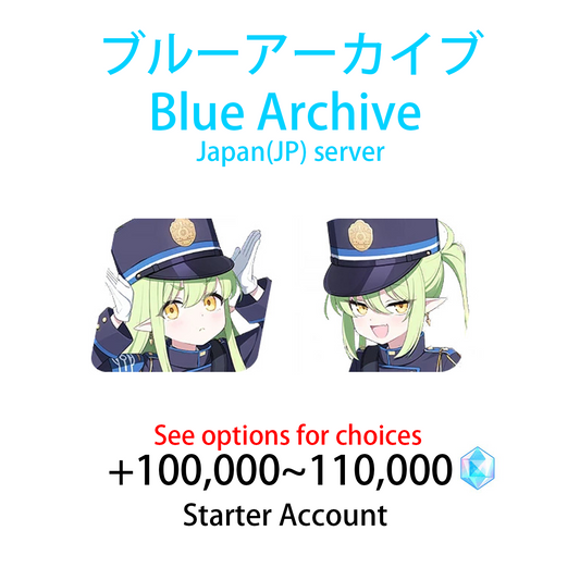 [JP] [INSTANT] Blue Archive Hikari + Nozomi + 100,000 Pyroxene Gems Starter Account (see options)-Mobile Games Starter