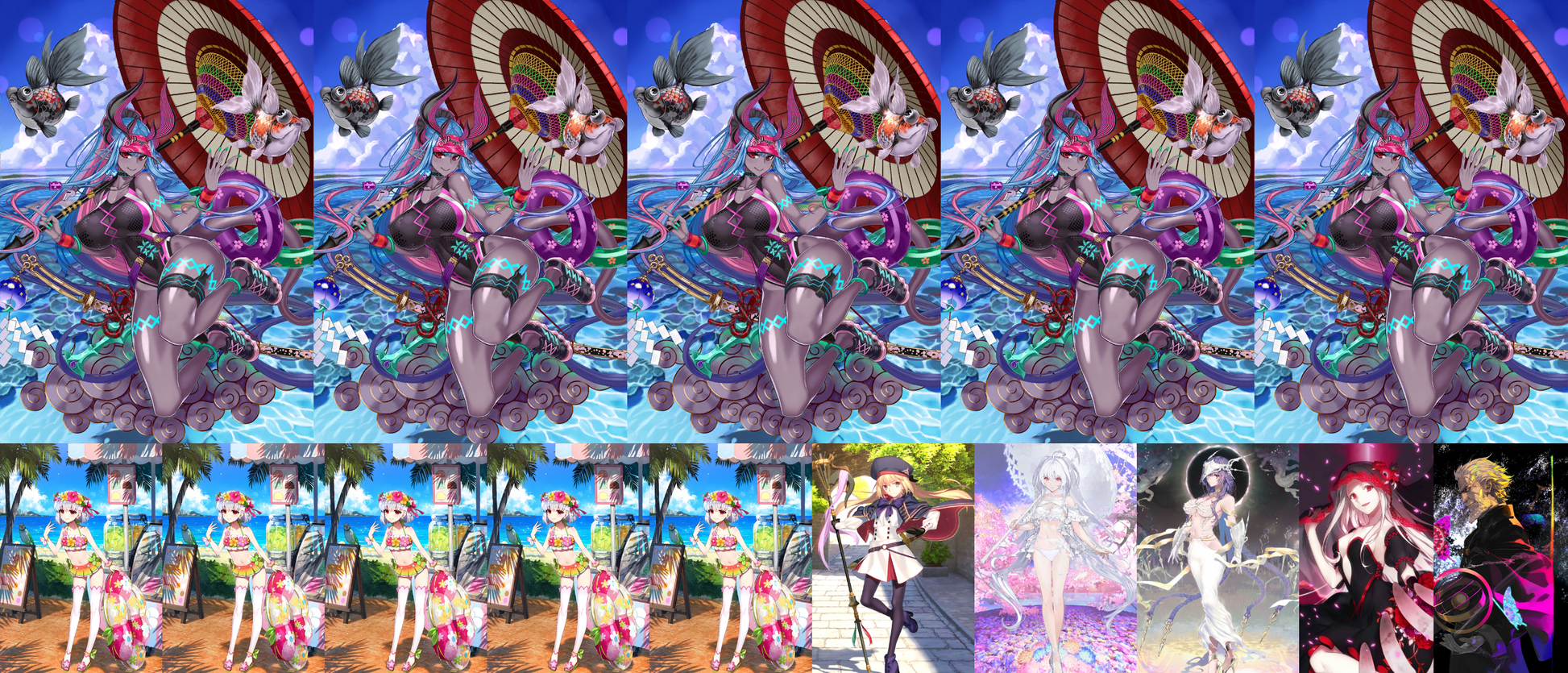 [JP] [INSTANT] double NP5 Kama NP5 Ibuki berserker + Castoria Lady Avalon + Urd + 5 Black Grail 2 Kscope FGO Fate Grand Order endgame account-Mobile Games Starter