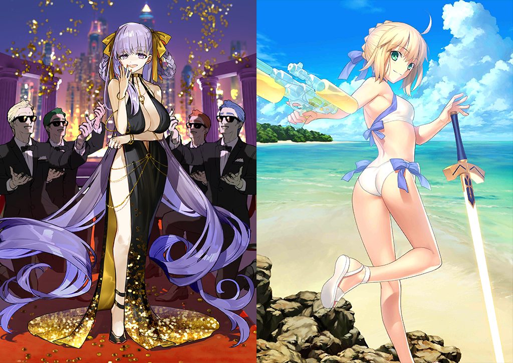 [JP] [INSTANT] FGO BB Dubai + Artoria archer summer Fate Grand Order starter account-Mobile Games Starter