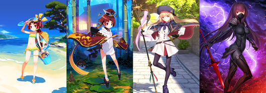[JP] [INSTANT] FGO double Beni-enma Berserker Artoria Caster Scathach + 1000-1200SQ Fate Grand Order endgame quartz account