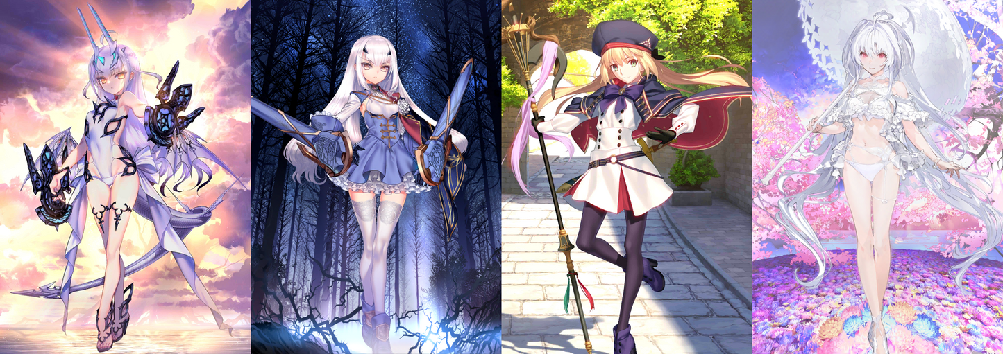 [JP] [INSTANT] FGO double Melusine Fairy Knight Lancelot + Artoria Caster Lady Avalon Fate Grand Order starter account-Mobile Games Starter