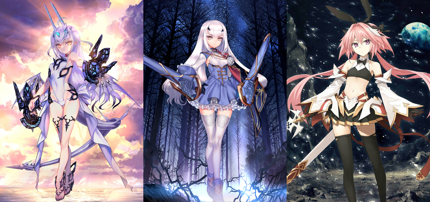 [JP] [INSTANT] FGO double Melusine Fairy Knight Lancelot + Astolfo Fate Grand Order starter account-Mobile Games Starter