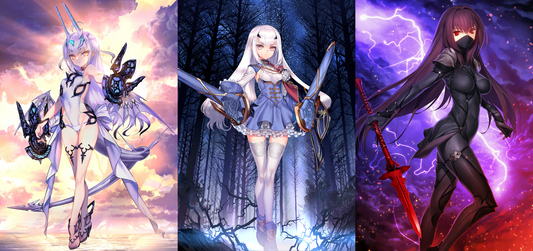 [JP] [INSTANT] FGO double Melusine Fairy Knight Lancelot + NP2 Scathach Fate Grand Order starter account-Mobile Games Starter