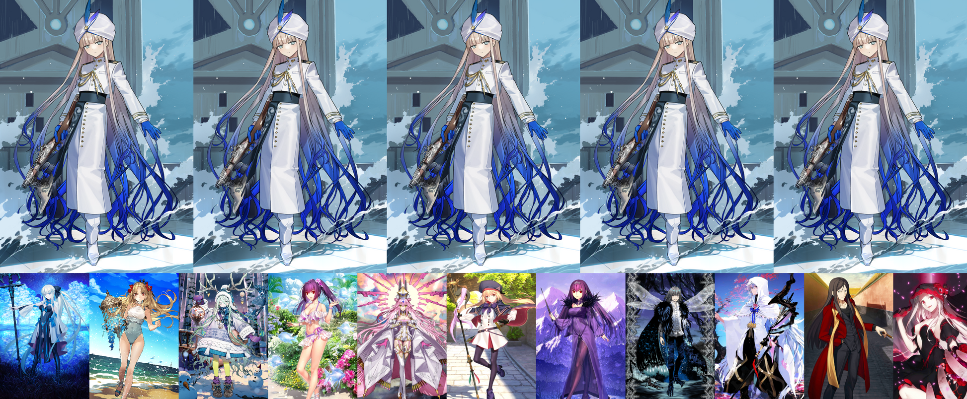 [JP] [INSTANT] FGO double NP5 Noah + NP5 U-Olga Marie + Koyanskaya Castoria Oberon Skadi Merlin Waver + 2000-4000SQ Fate Grand Order Nemo Unbeast endgame quartz account (see options)-Mobile Games Starter
