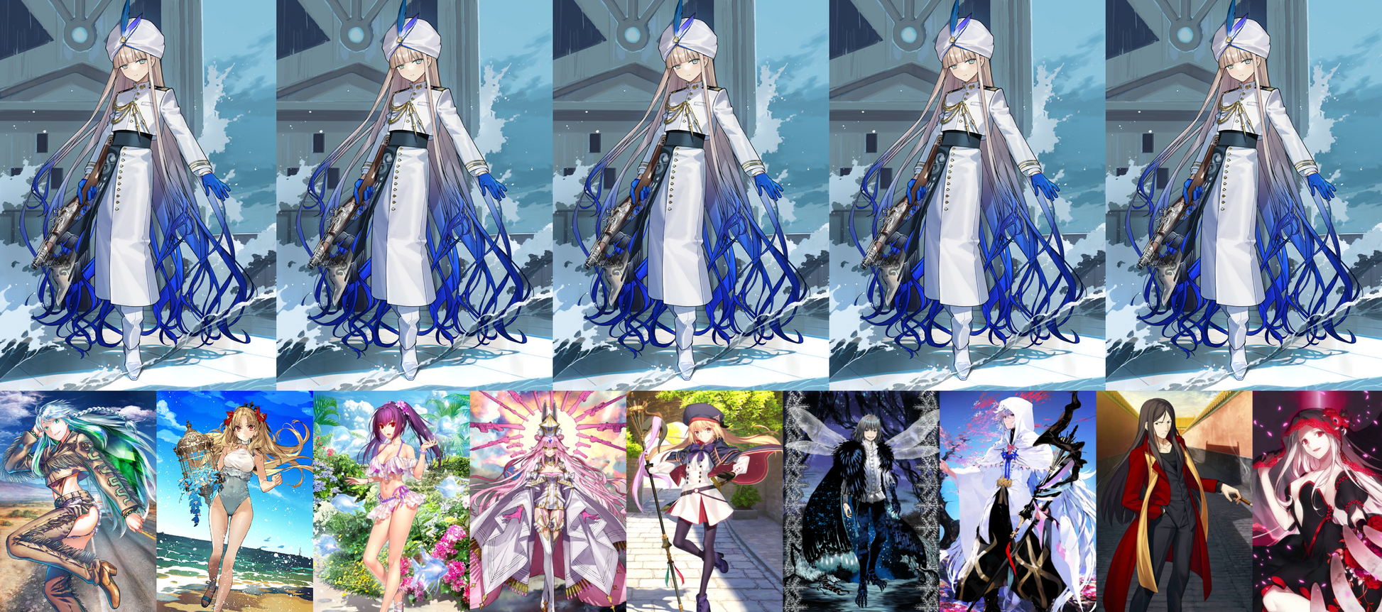 [JP] [INSTANT] FGO double NP5 Noah + NP5 U-Olga Marie + Koyanskaya Castoria Oberon Skadi Merlin Waver + 2000-4000SQ Fate Grand Order Nemo Unbeast endgame quartz account (see options)-Mobile Games Starter