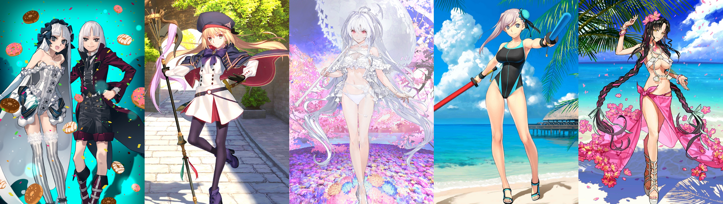 [JP] [INSTANT] FGO Francois Francesca Prelati + Artoria Caster Lady Avalon + Musashi Kiara Fate Grand Order starter account-Mobile Games Starter