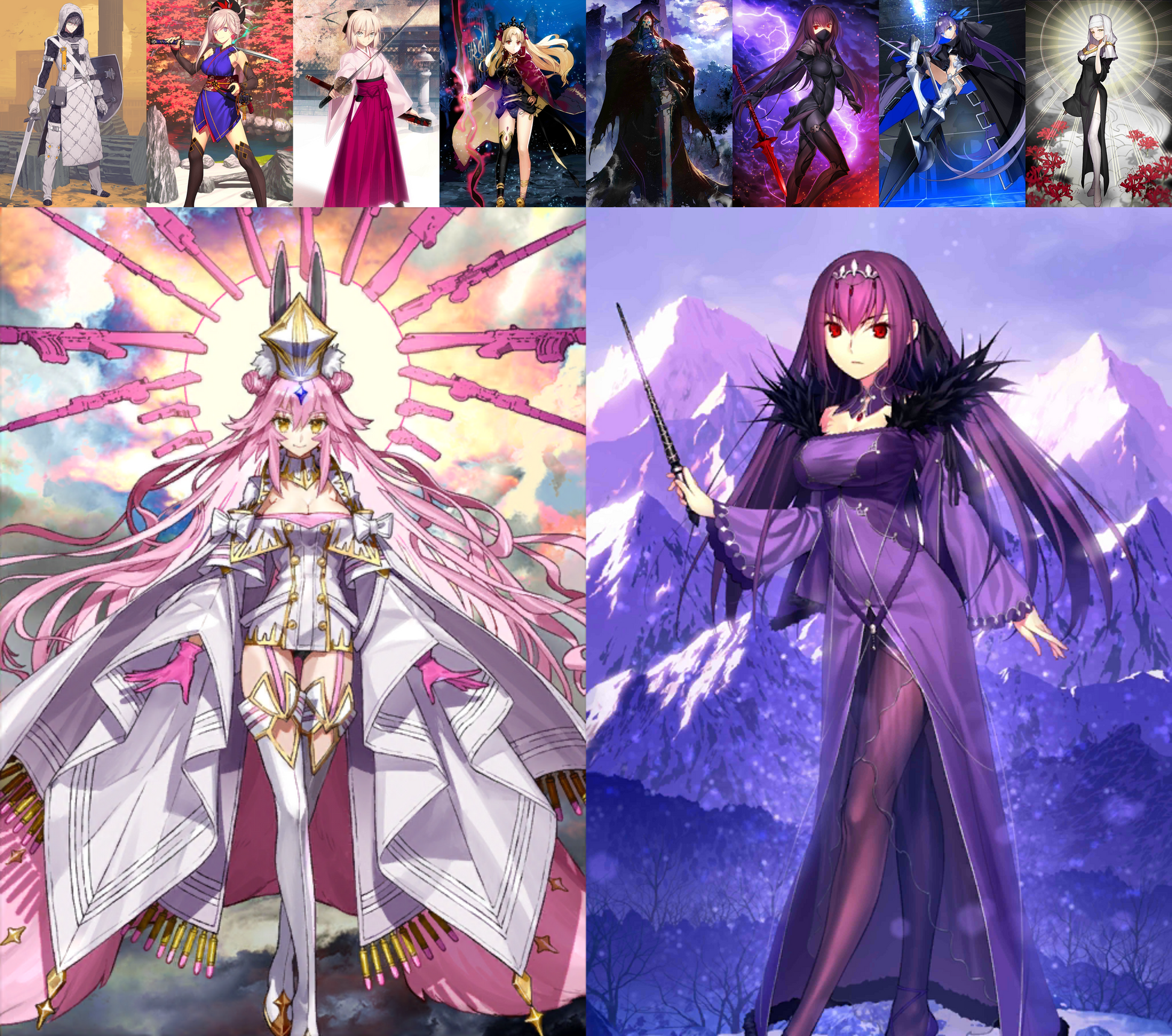 [JP] [INSTANT] FGO Jacques de Molay (Saber) + Musashi Okita Ereshkigal Scathach Hassan Meltlilith Kiara + Koyanskaya Skadi Fate Grand Order starter account-Mobile Games Starter