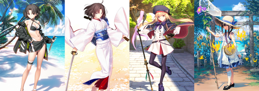 [JP] [INSTANT] FGO Jade Rabbit Shiki Artoria Caster + 2 random limited 5* + 1000SQ Fate Grand Order double Shiki starter account-Mobile Games Starter