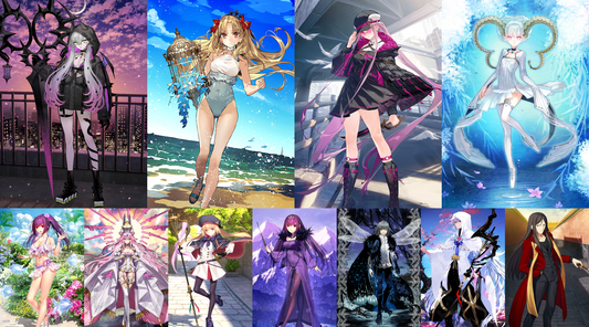 [JP] [INSTANT] FGO Lilith Space Ereshkigal Tiamat Larva Medusa Koyanskaya Castoria Skadi Oberon + 3000-4000SQ Fate Grand Order endgame quartz account-Mobile Games Starter