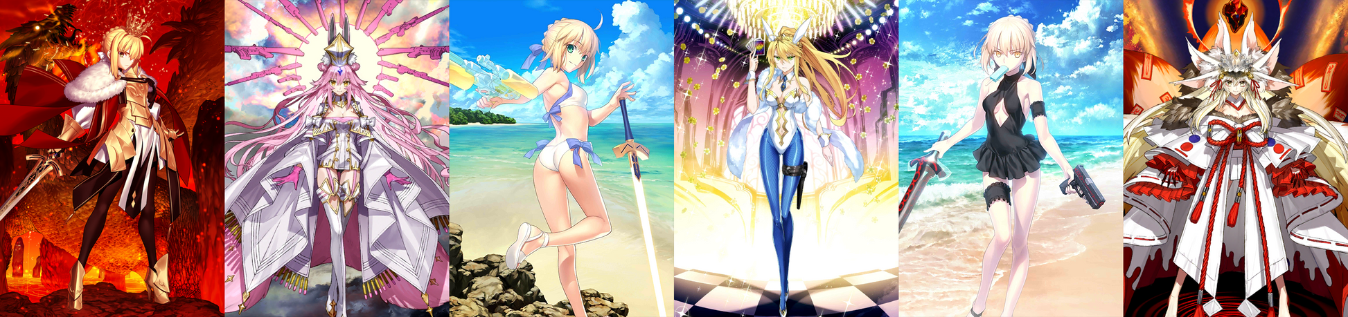 [JP] [INSTANT] FGO Lord Logres + double Koyanskaya + Artoria (alter+archer+ruler) + 300-400SQ Fate Grand Order starter account-Mobile Games Starter