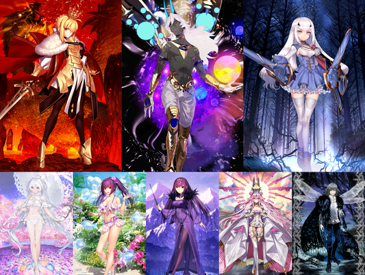 [JP] [INSTANT] FGO Lord Logres + Fairy Knight Lancelot Melusine Arjuna Lady Avalon Koyanskaya Skadi Oberon Fate Grand Order starter account-Mobile Games Starter